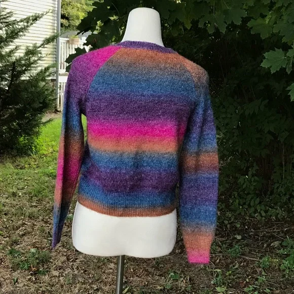 ‼️WEEKEND SALE‼️ Bb Dakota☀️Dark striped Ombre sweater - Picture 6 of 10